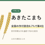 あきたこまちとは｜作付4位の味と弁当に向く理由